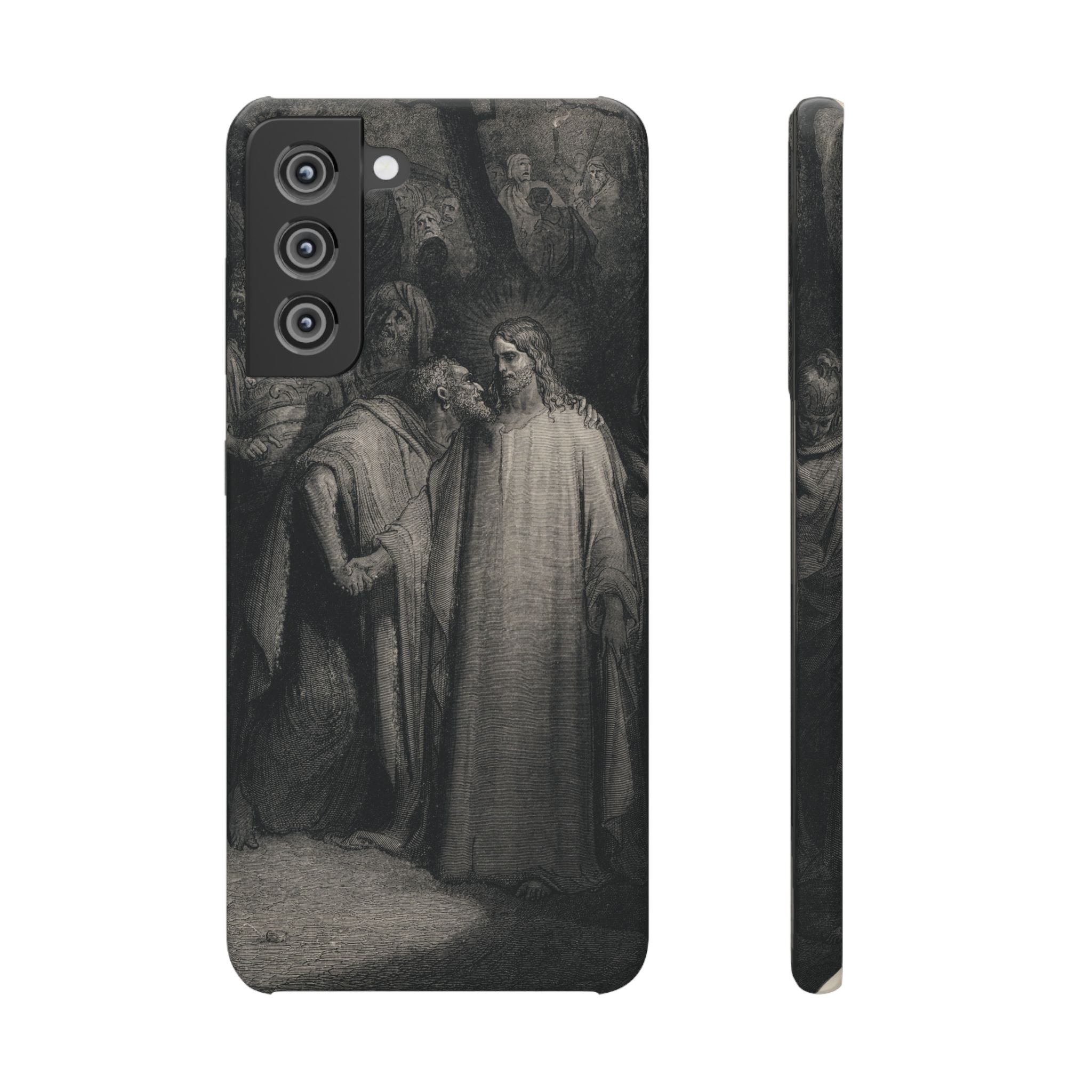 The Holy Bible: Plate CXLI “The Judas Kiss” by Gustave Doré - Samsung Slim Case