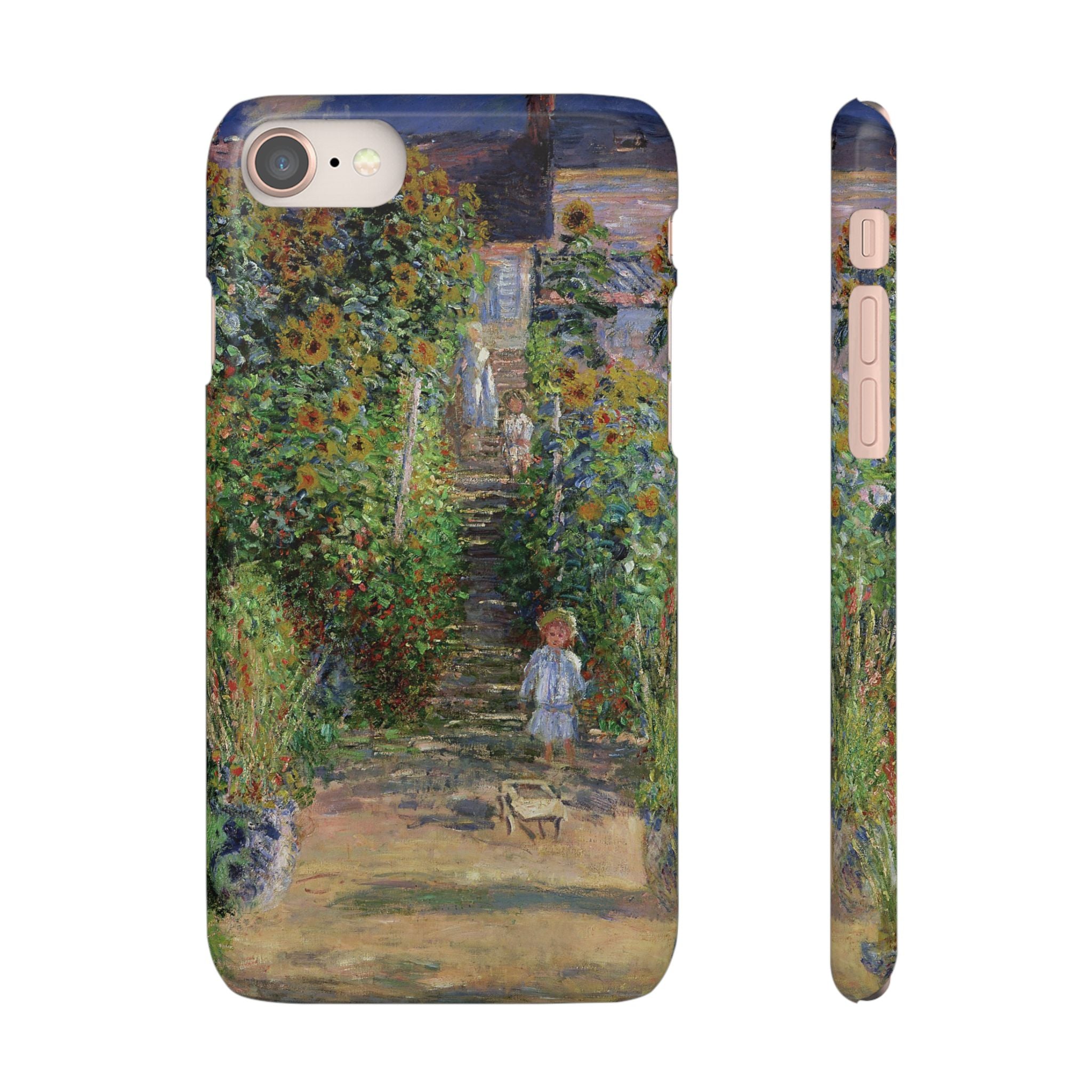 Monets Garden at Vetheuil by Claude Monet- iPhone Slim Case