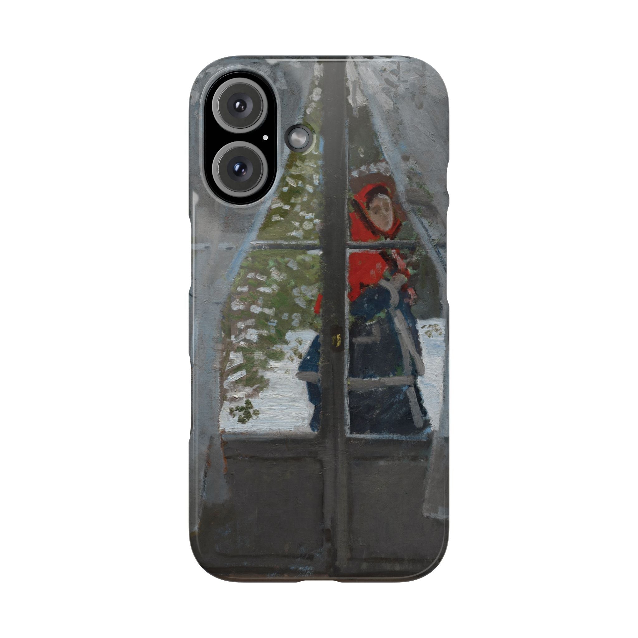 Le mouchoir rouge by Claude Monet - iPhone Slim Case
