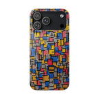 Composition by Piet Mondrian - iPhone Slim Case