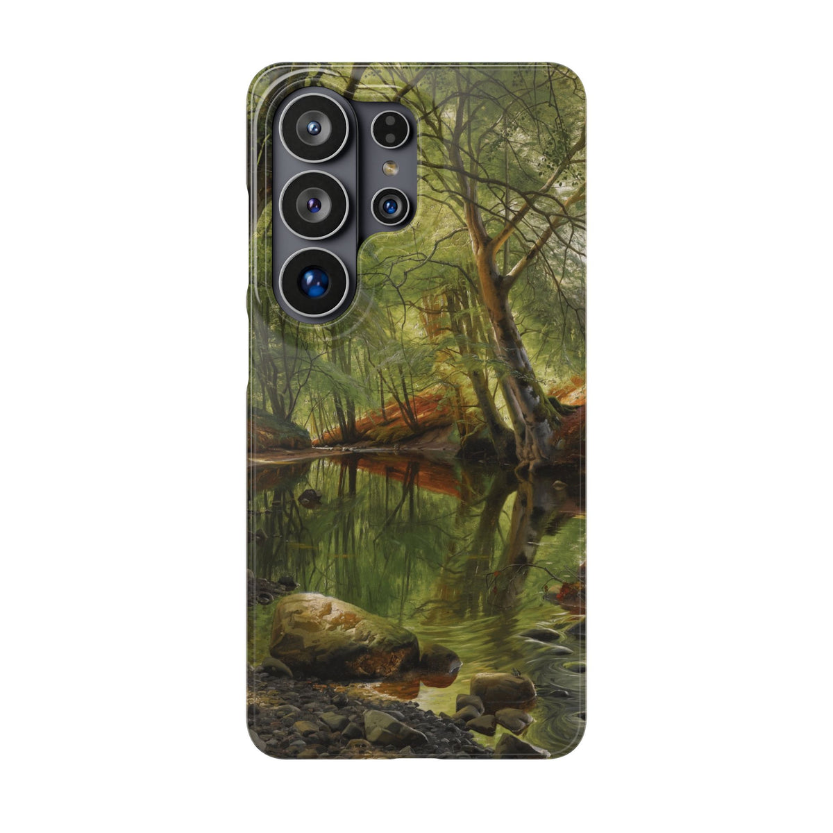 A woodland stream by Peder Mork Monsted - Samsung Slim Case