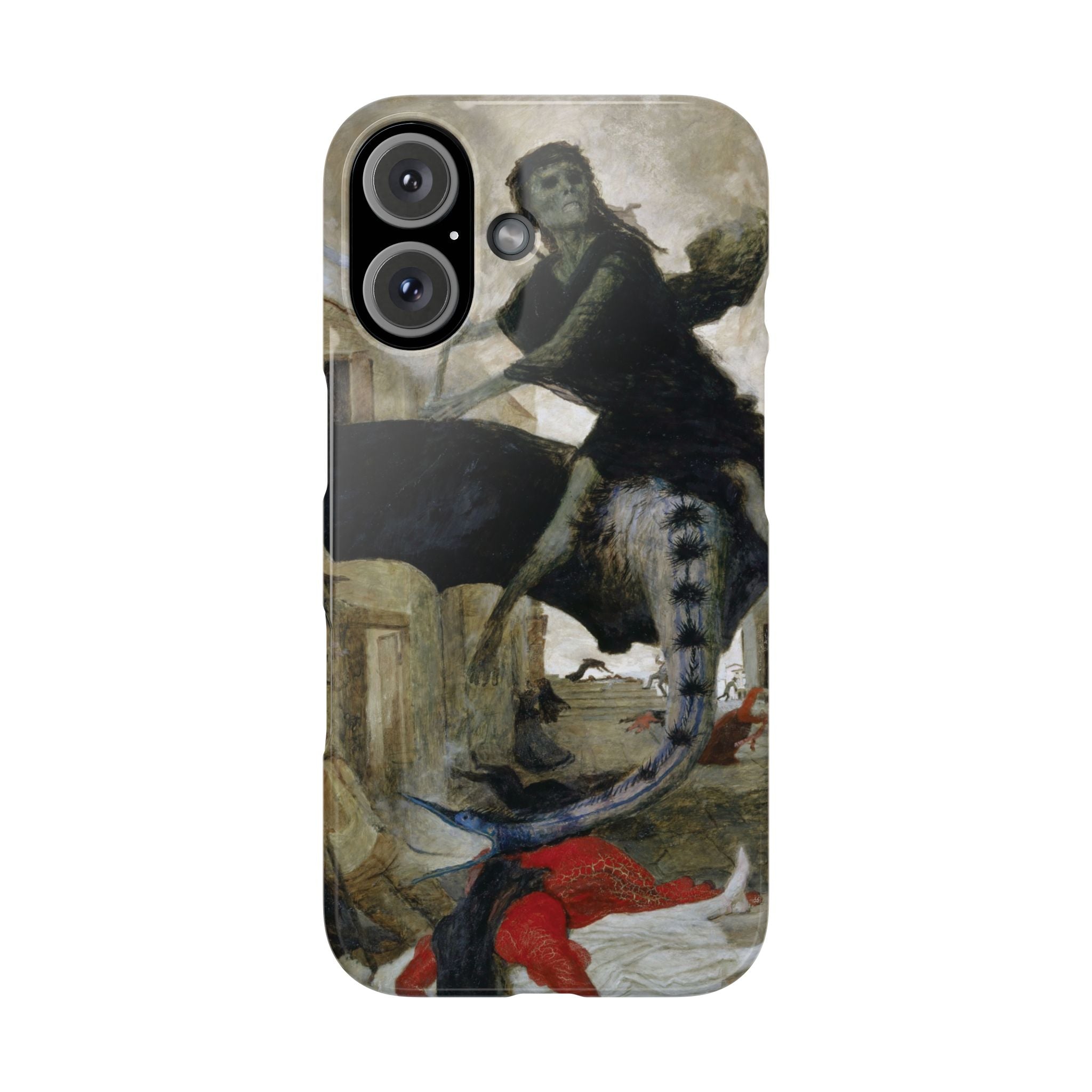 The Plague by Arnold Böcklin - iPhone Slim Case