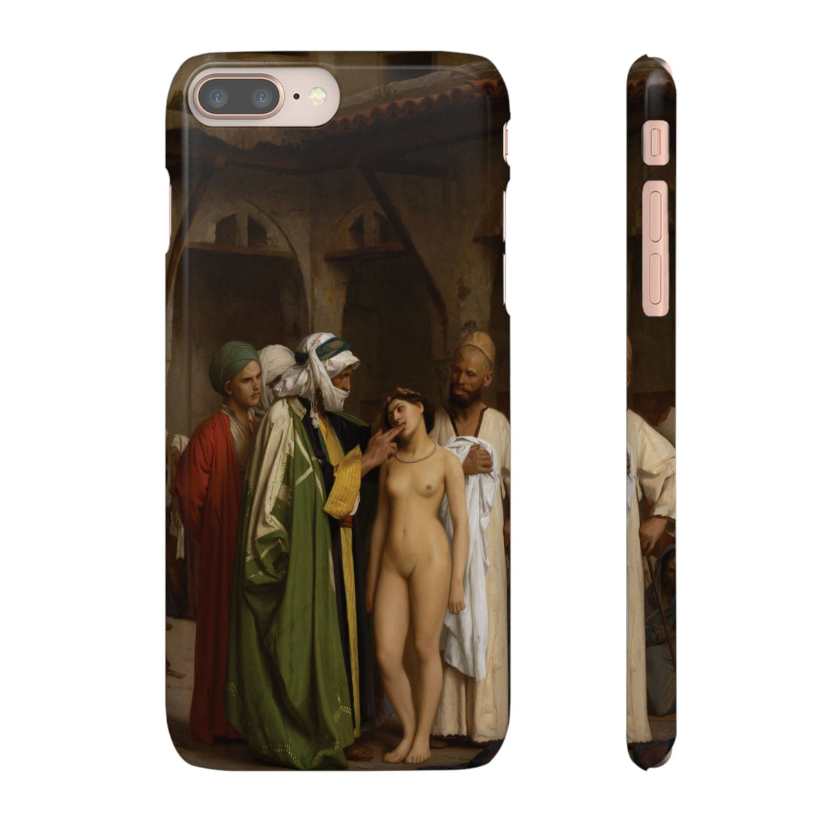 Le Marche d'esclaves by Jean-Leon Gerome - iPhone Slim Case