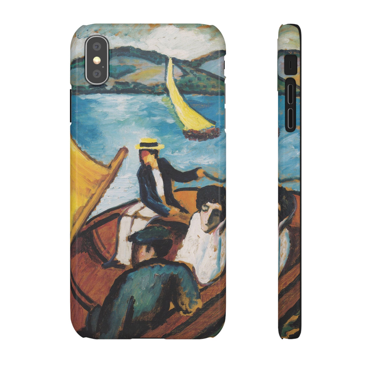 Sailing Boat on the Tegernsee by August Macke - iPhone Slim Case