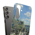 Pont Neuf Paris by Pierre Auguste Renoir - Samsung Slim Case