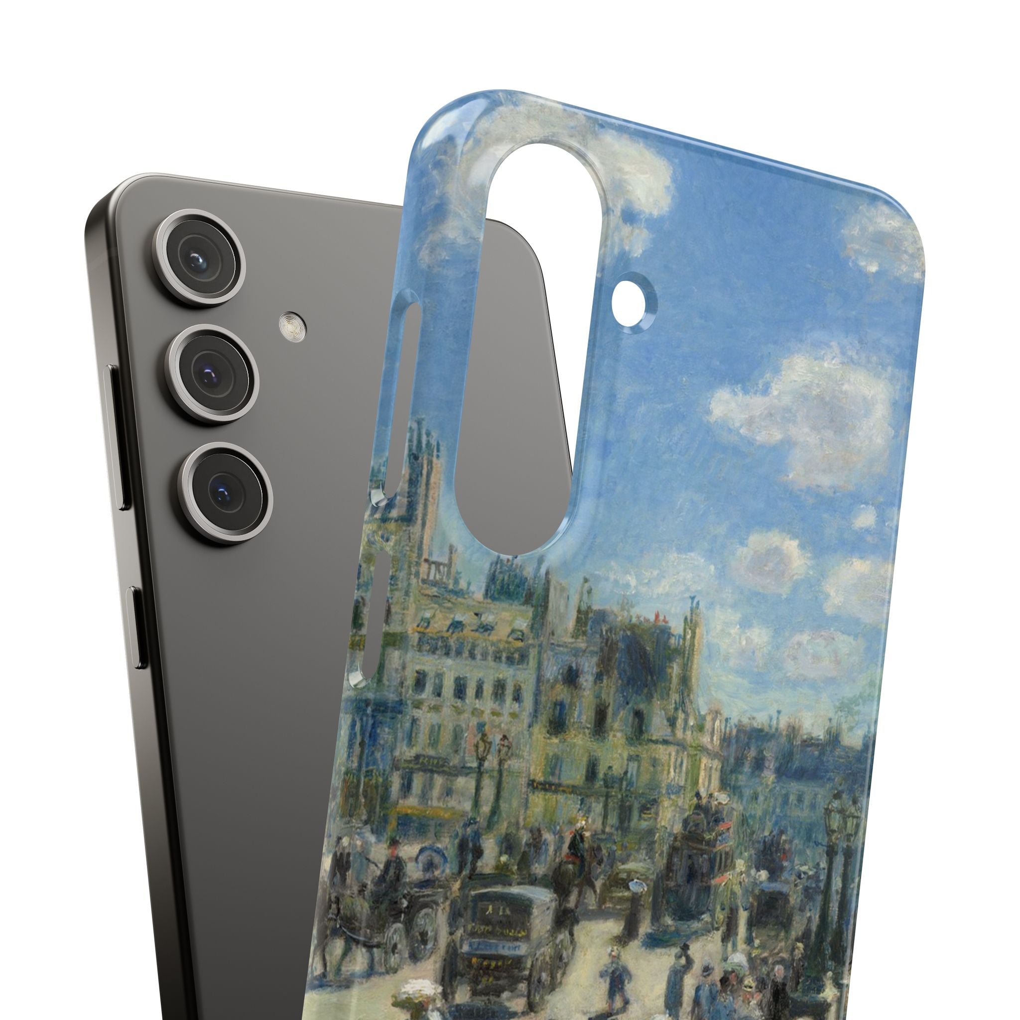 Pont Neuf Paris by Pierre Auguste Renoir - Samsung Slim Case