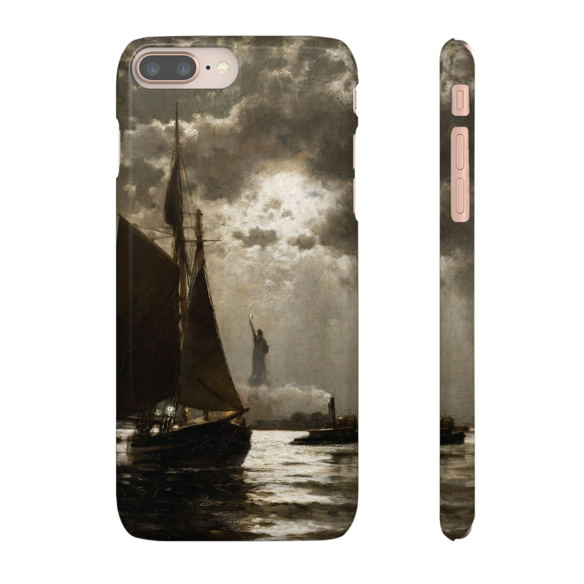 Nightfall over New York Harbor by Edward Moran - iPhone Slim Case