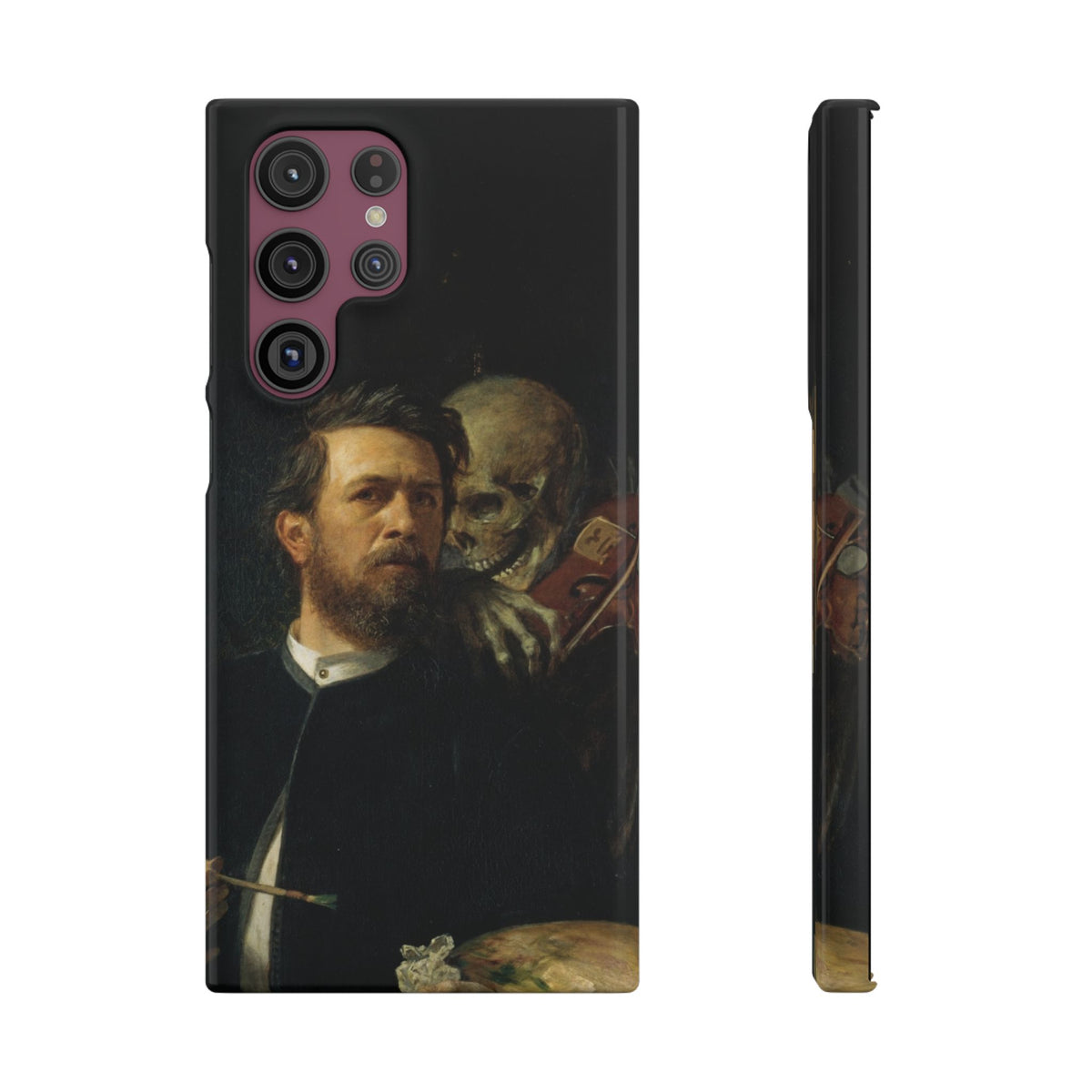 Self Portrait with Death Playing the Fiddle by Arnold Böcklin - Samsung Slim Case