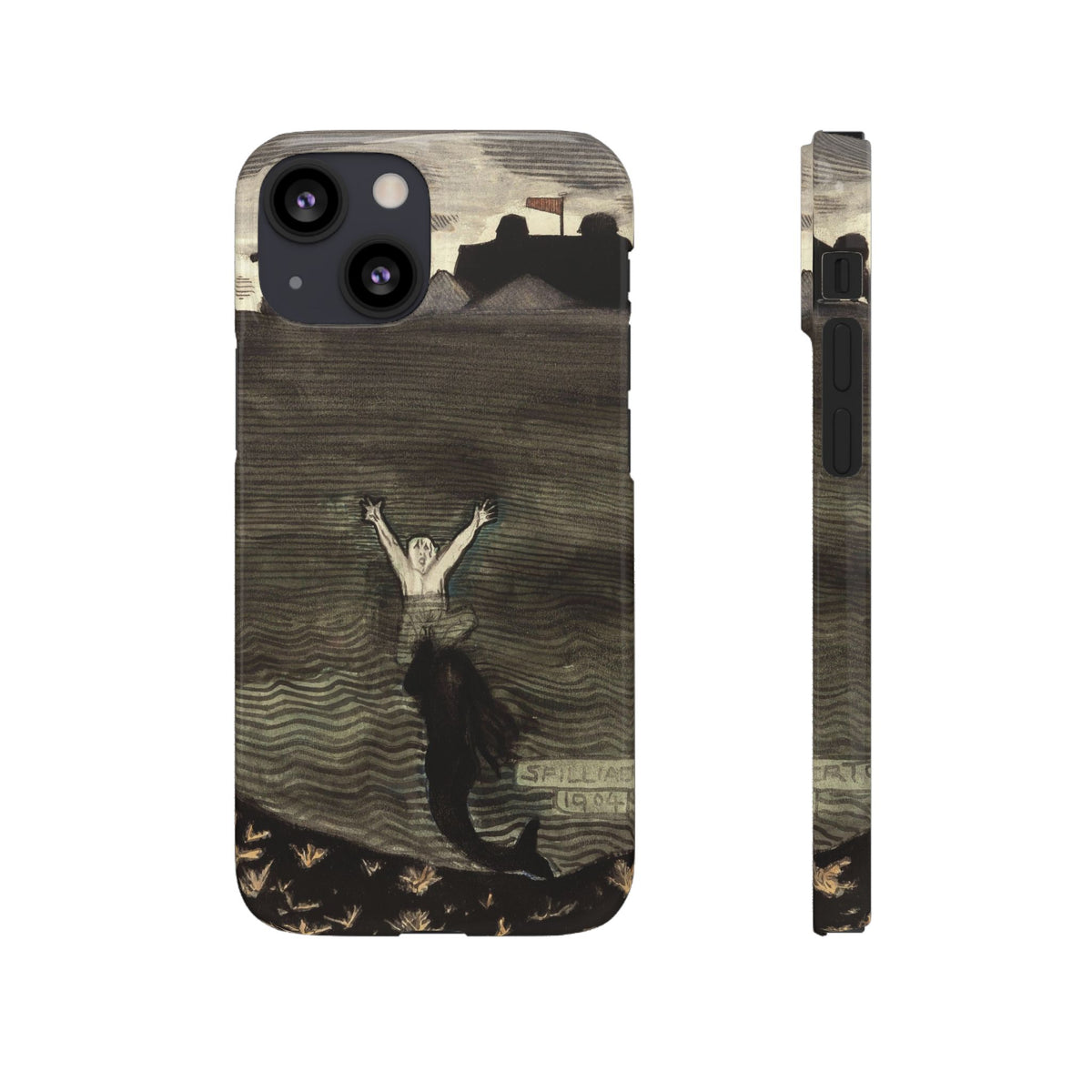 The Call of the Mermaid The Drowning by Leon Spilliaert - iPhone Slim Case