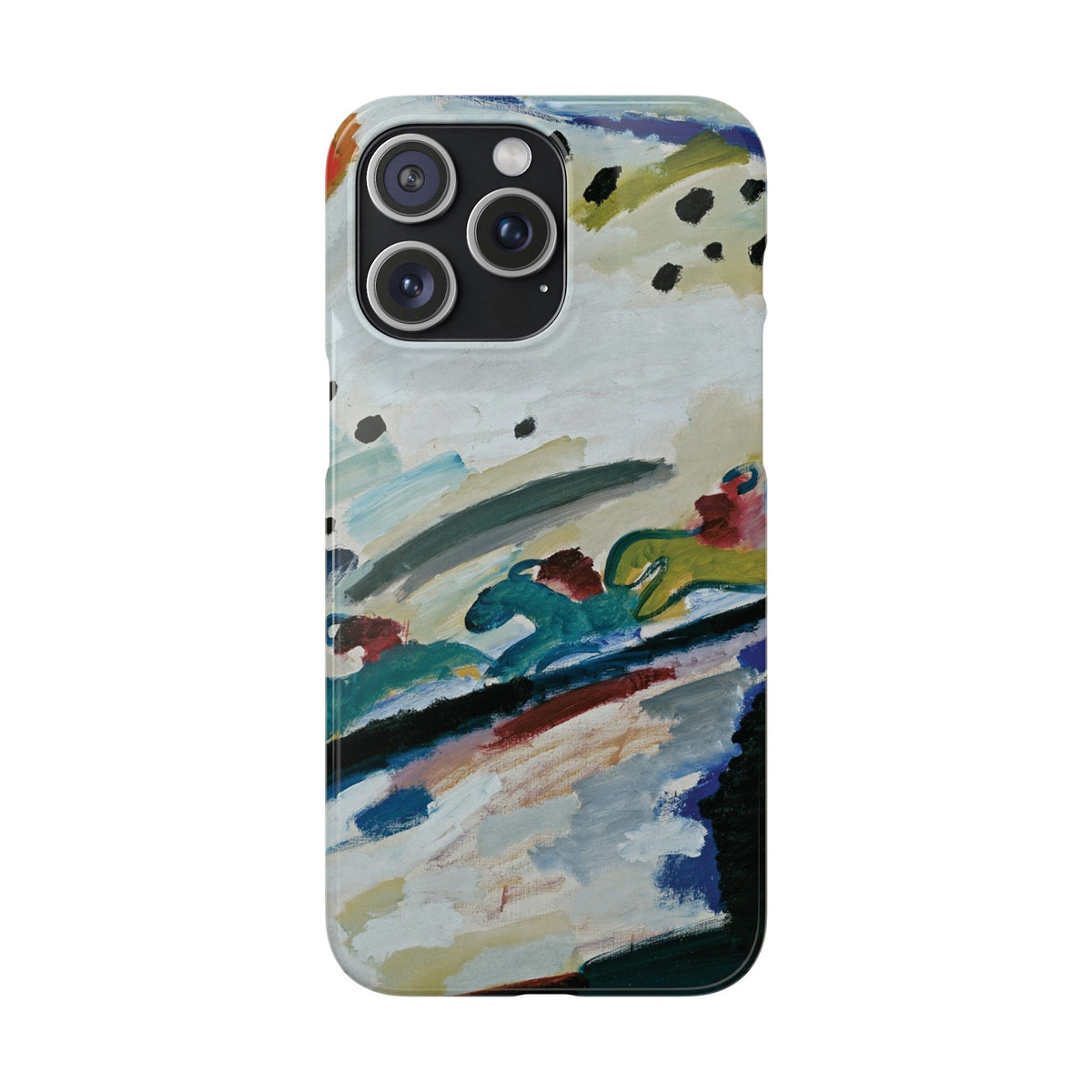 Romantic Landscape by Vasily Kandinsky - iPhone Slim Case