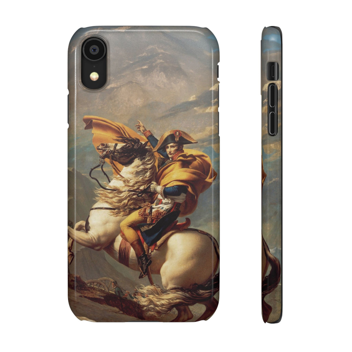Napoleon at the Saint-Bernard Pass by Jacques-Louis David - iPhone Slim Case