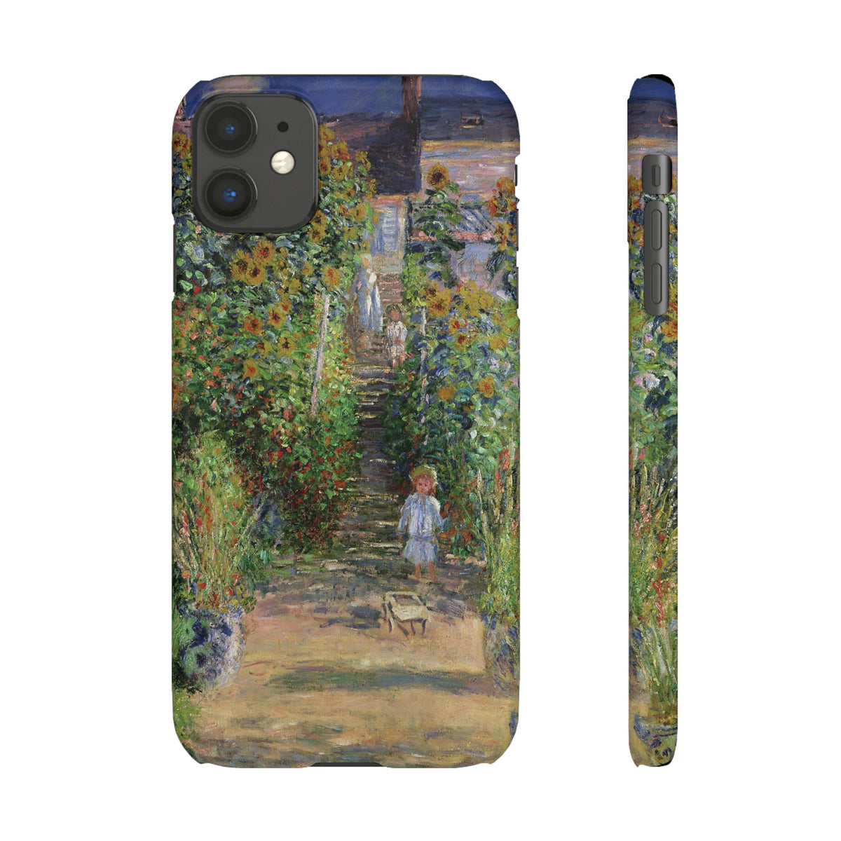 Monets Garden at Vetheuil by Claude Monet- iPhone Slim Case