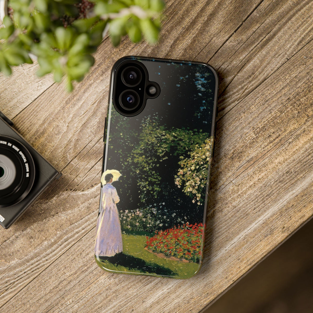 Woman in the Garden by Claude Monet - iPhone Tough Case