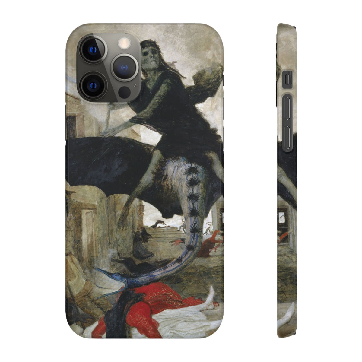 The Plague by Arnold Böcklin - iPhone Slim Case
