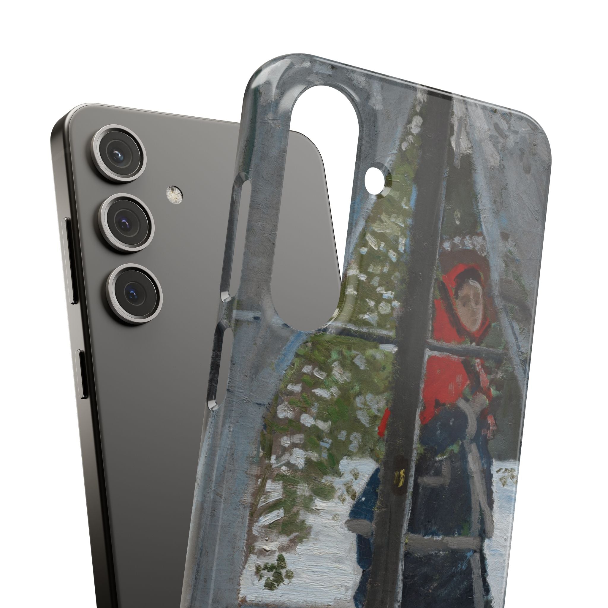 Le mouchoir rouge by Claude Monet - Samsung Slim Case