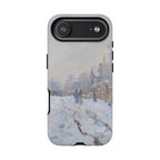 La scena della neve ad Argenteuil di Claude Monet - Cover protettiva per iPhone