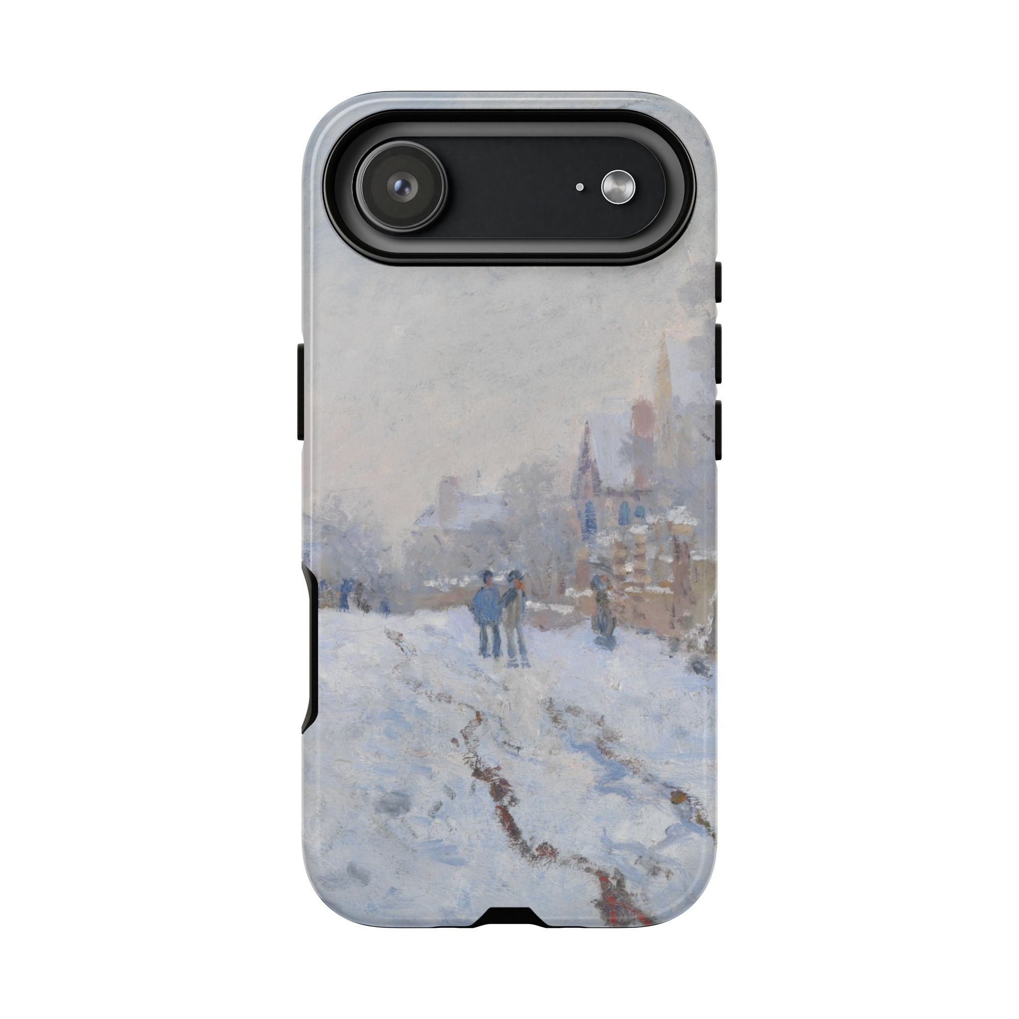 La scena della neve ad Argenteuil di Claude Monet - Cover protettiva per iPhone