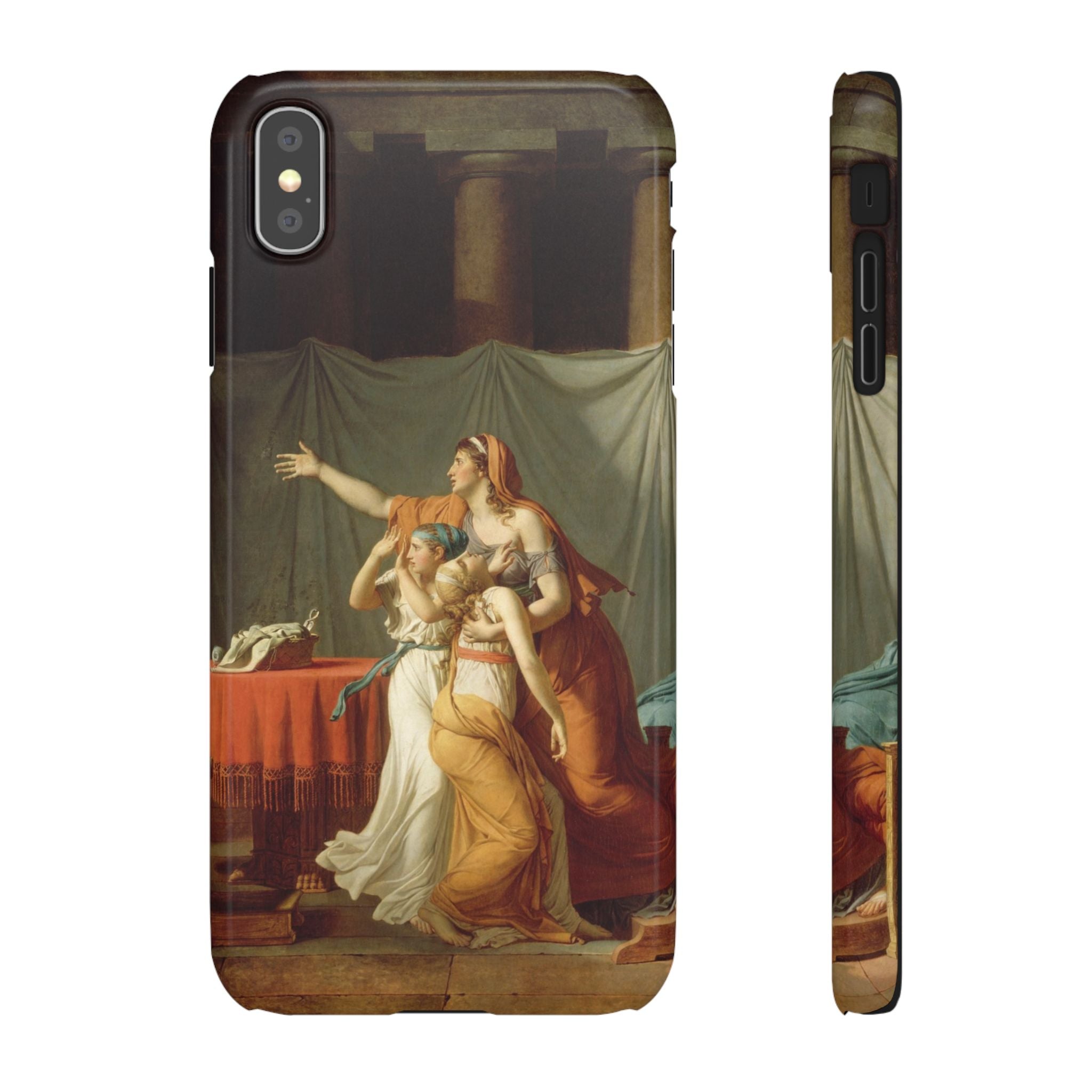 The Lictors Bring to Brutus the Bodies of His Sons II by Jacques-Louis David - iPhone Slim Case