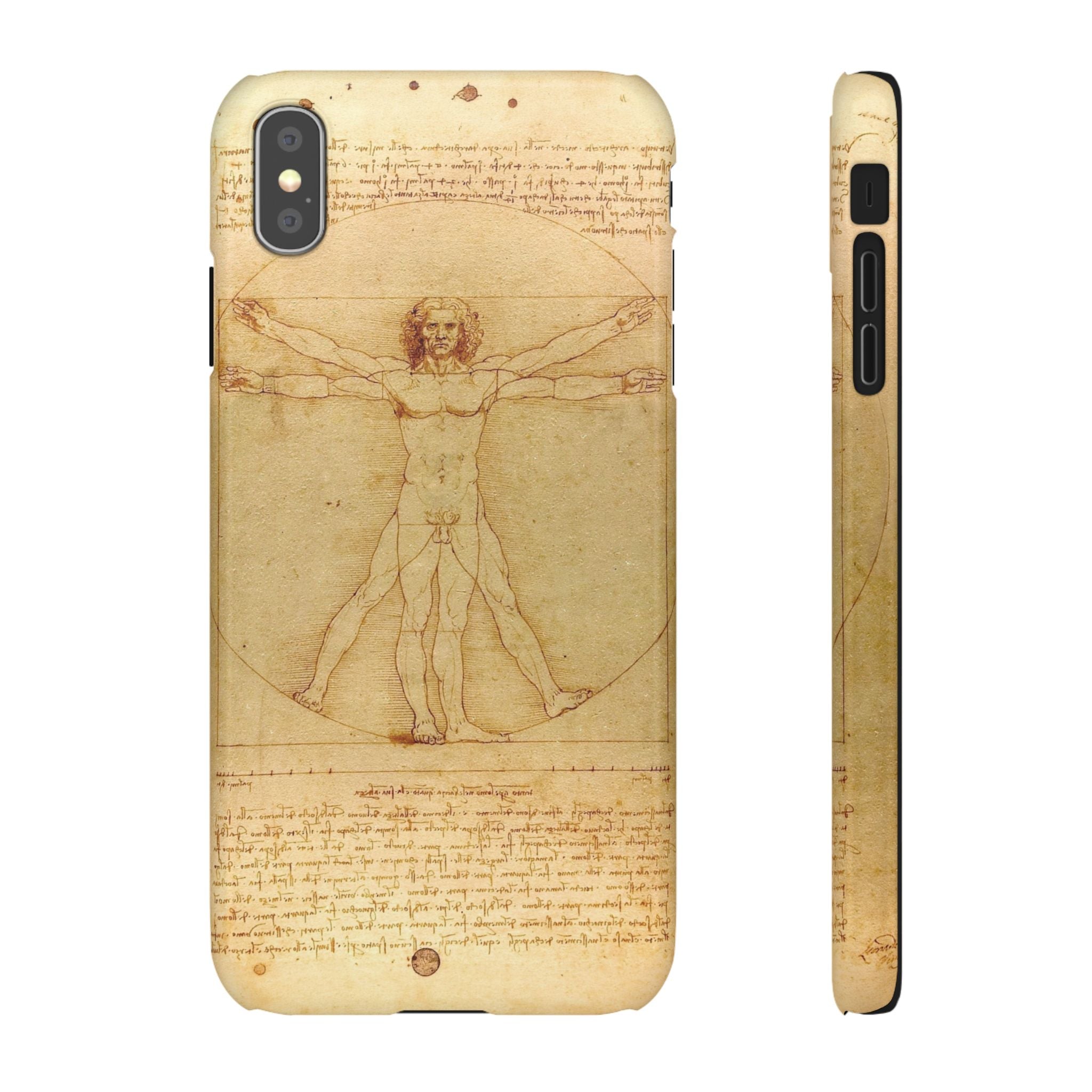 The Vitruvian Man by Leonardo da Vinci - iPhone Slim Case