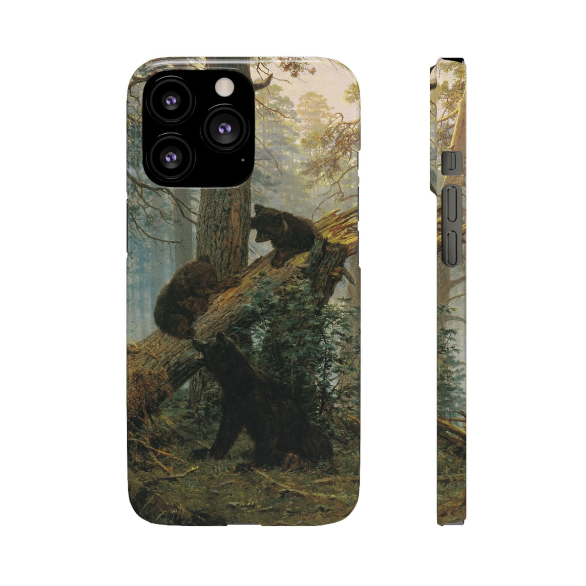 Morning in a Pine Forest by Ivan Ivanovich Shishkin - iPhone Slim Case