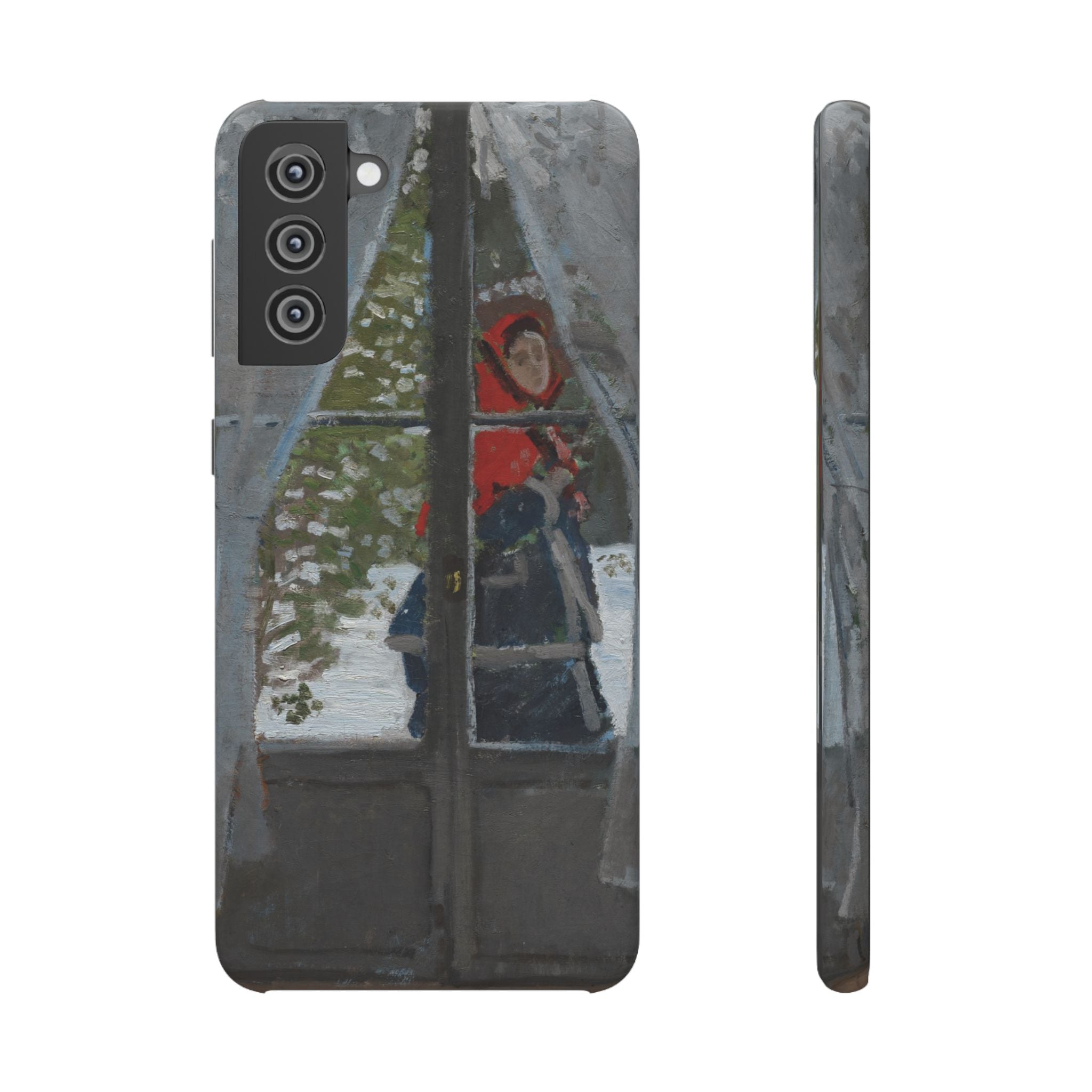 Le mouchoir rouge by Claude Monet - Samsung Slim Case