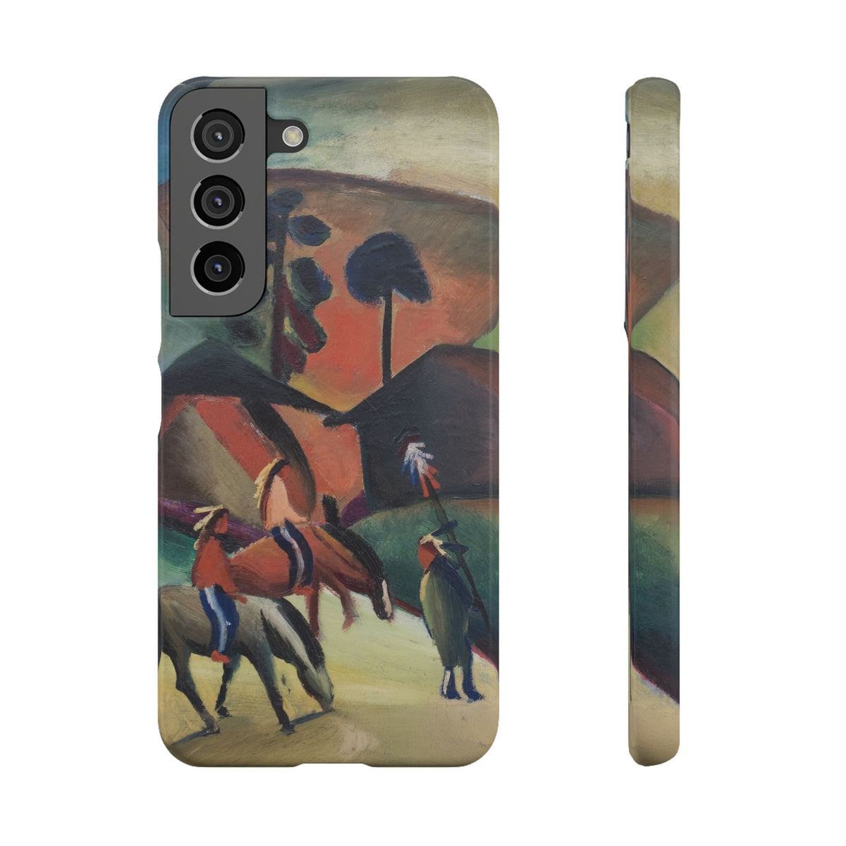 Indians on Horsebacks by August Macke - Samsung Slim Case