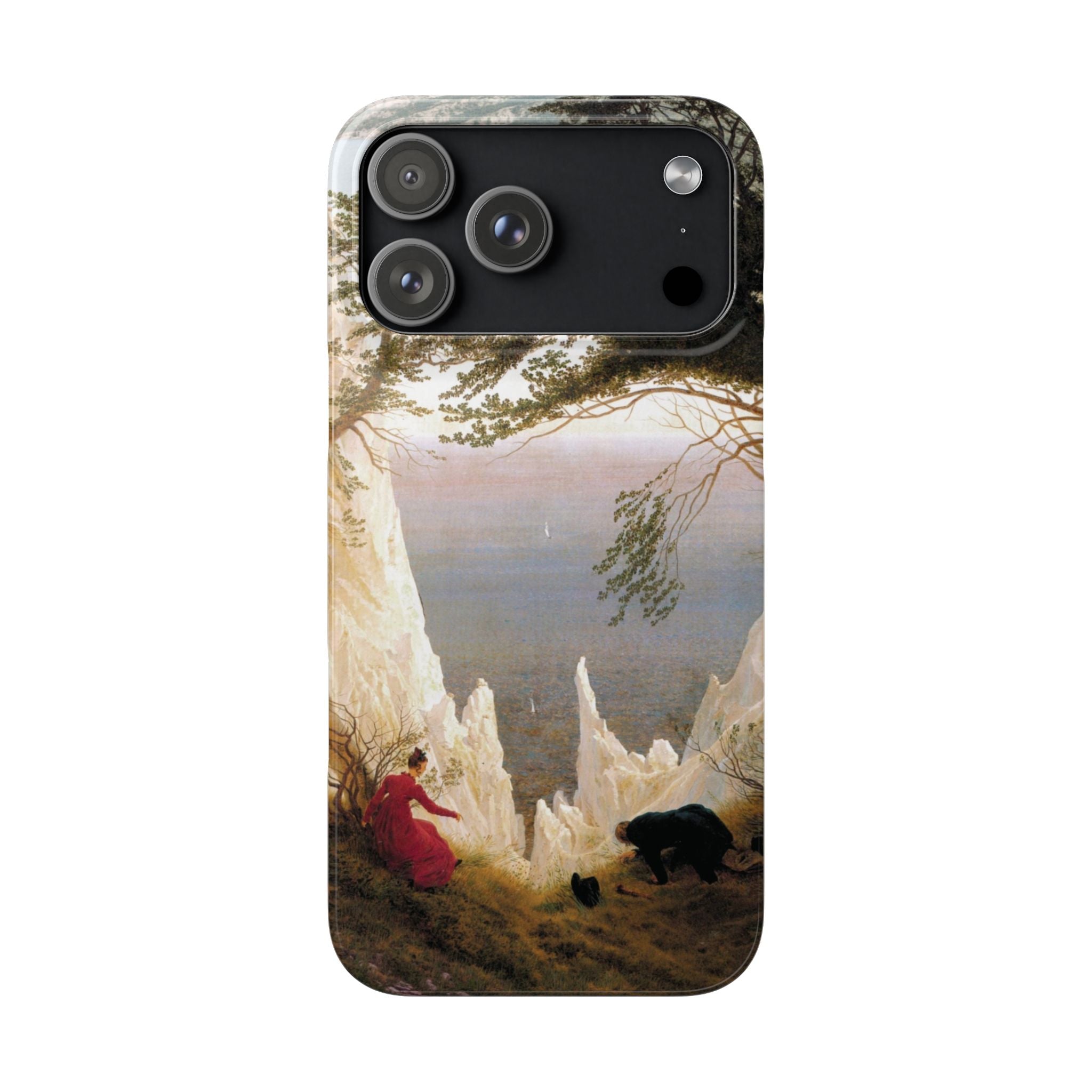 Chalk Cliffs on Rügen by Caspar David Friedrich - iPhone Slim Case