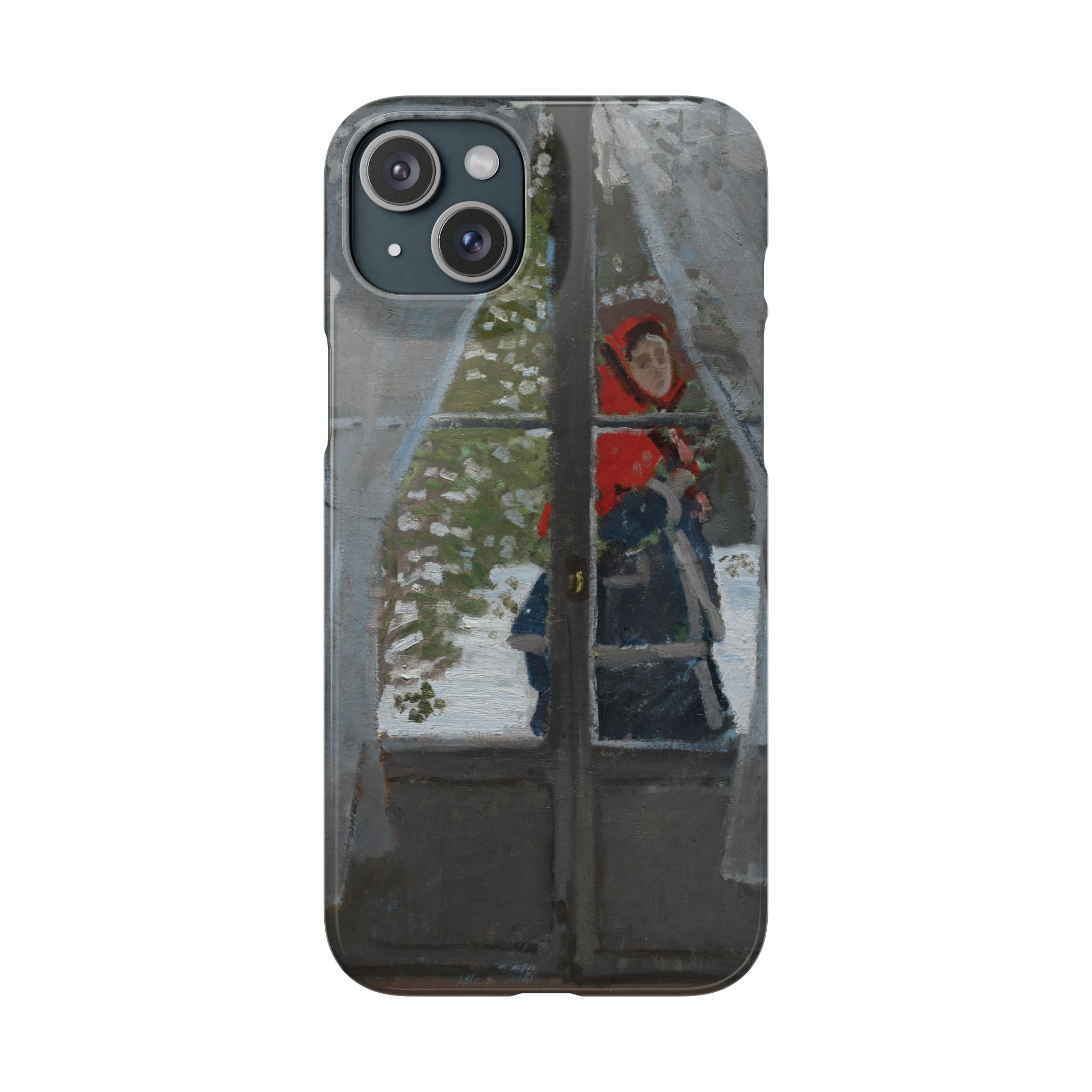 Le mouchoir rouge by Claude Monet - iPhone Slim Case