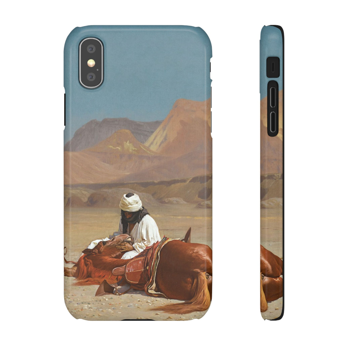 Rider and his Steed in the Desert by Jean-Leon Gerome - iPhone Slim Case