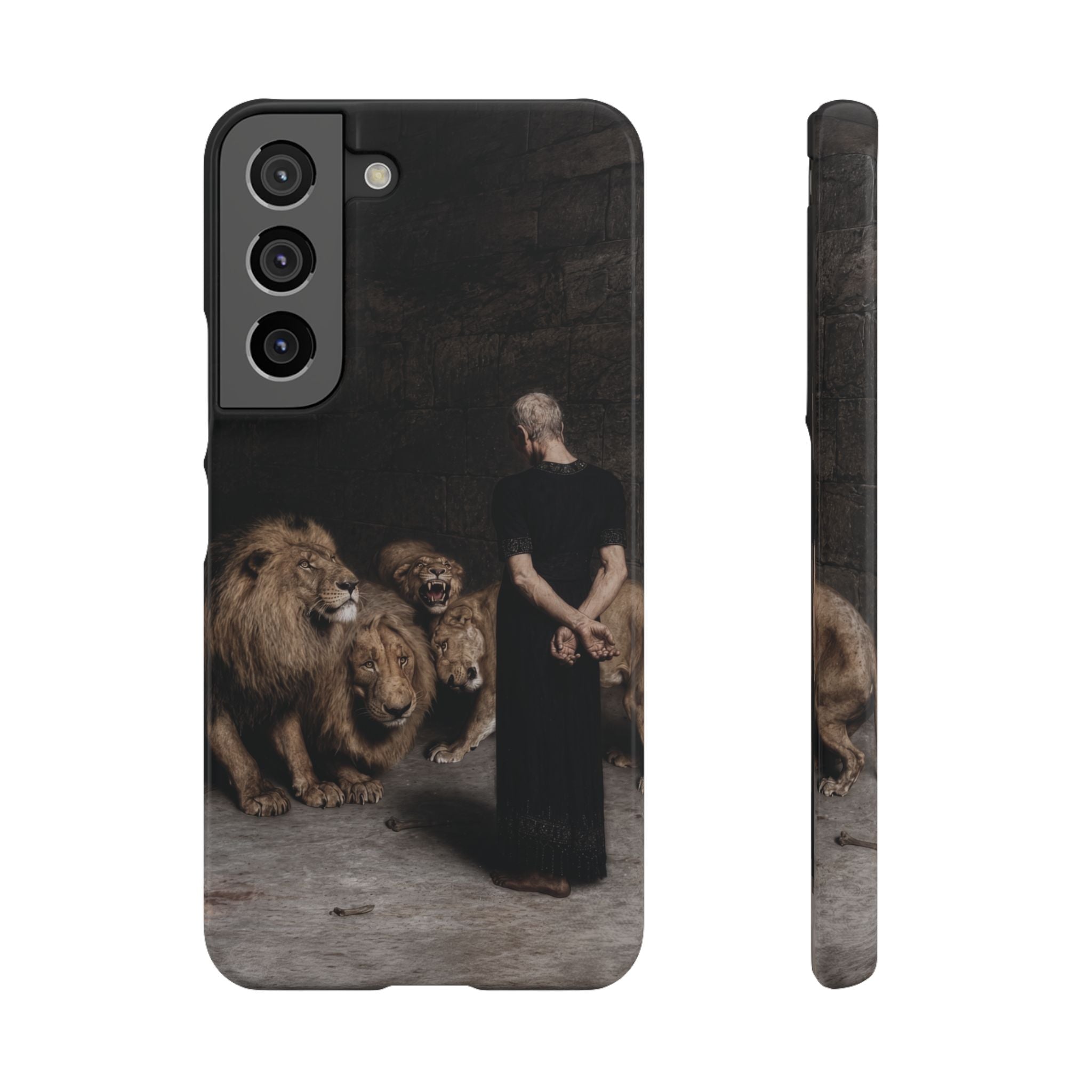 Daniel in the Lion's Den by Briton Riviere - Samsung Slim Case