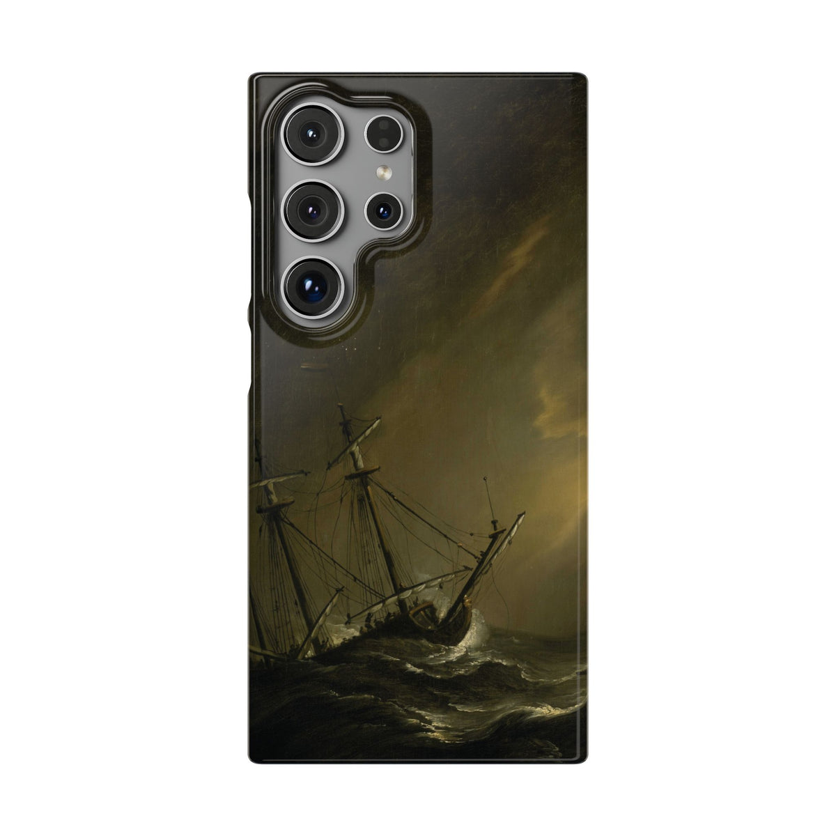 A Small Dutch Ship Riding out a Storm by Willem van de Velde - Samsung Slim Case