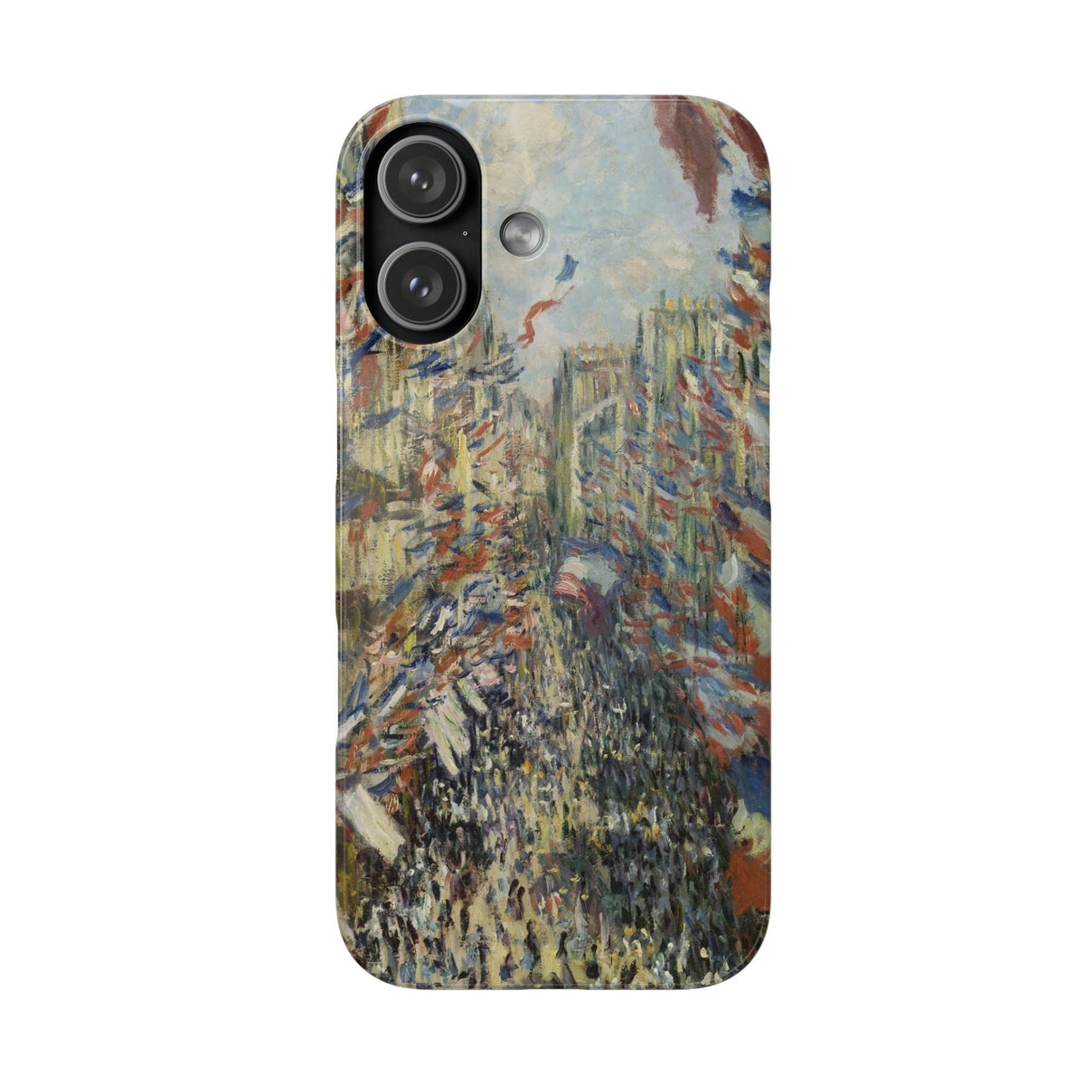 The Rue Montorgueil in Paris by Claude Monet - iPhone Slim Case