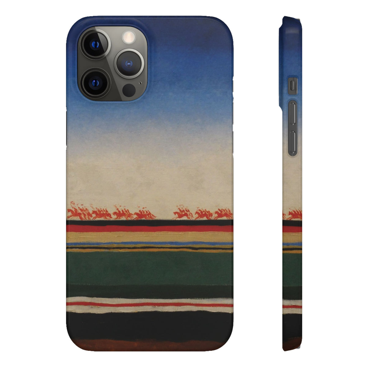 Red Cavalry Riding by Kazimir Malevich - iPhone Slim Case