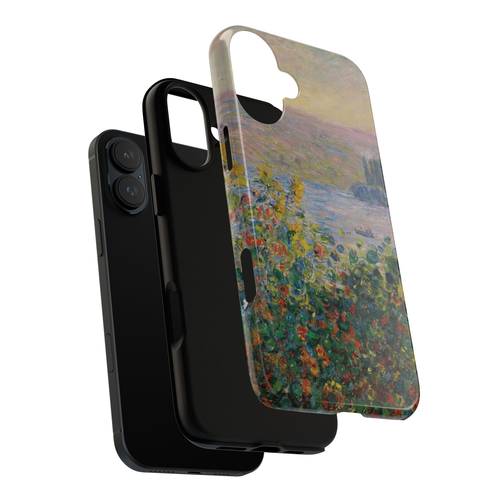 Flower Beds at Vétheuil by Claude Monet - iPhone Tough Case