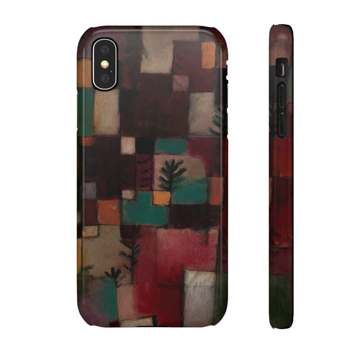 Redgreen and Violet-Yellow Rhythms by Paul Klee - iPhone Slim Case
