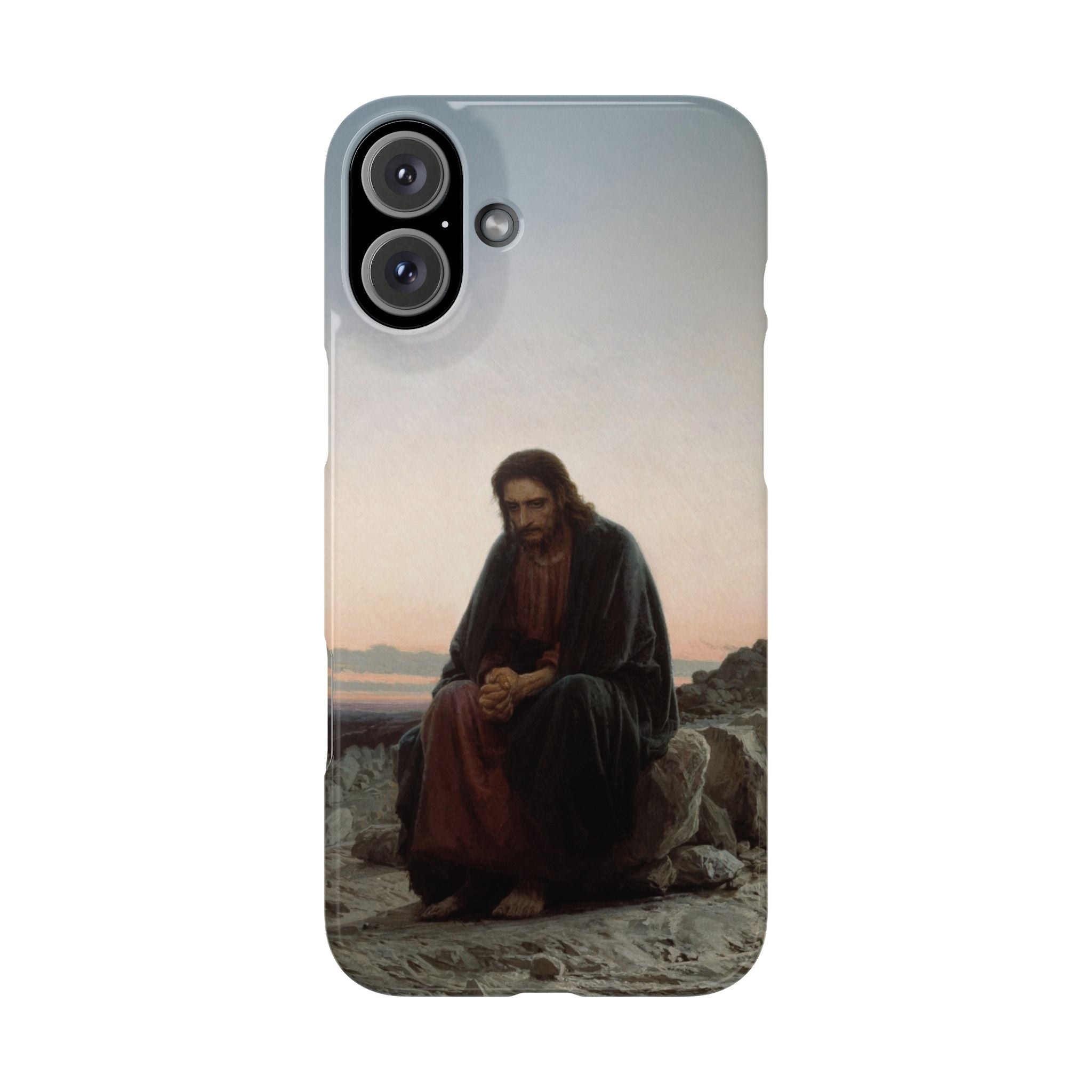 Christ in the Desert by Ivan Kramskoy - iPhone Slim Case