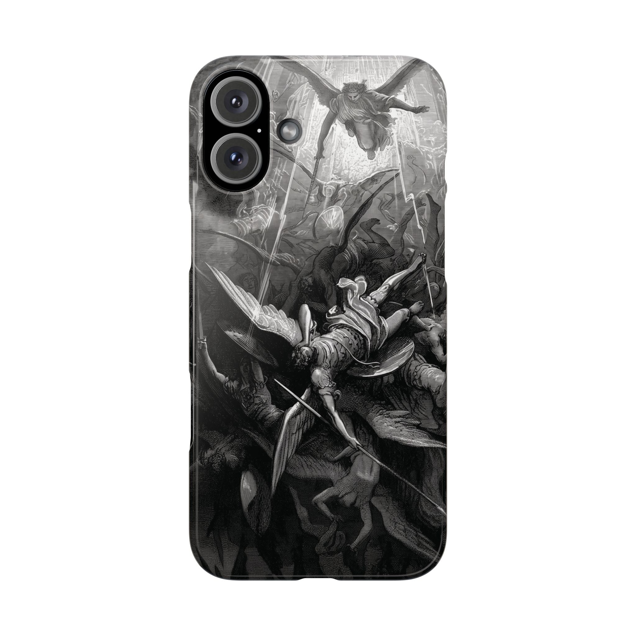 Paradise Lost | The Battle in Heaven by Gustave Doré - iPhone Slim Case