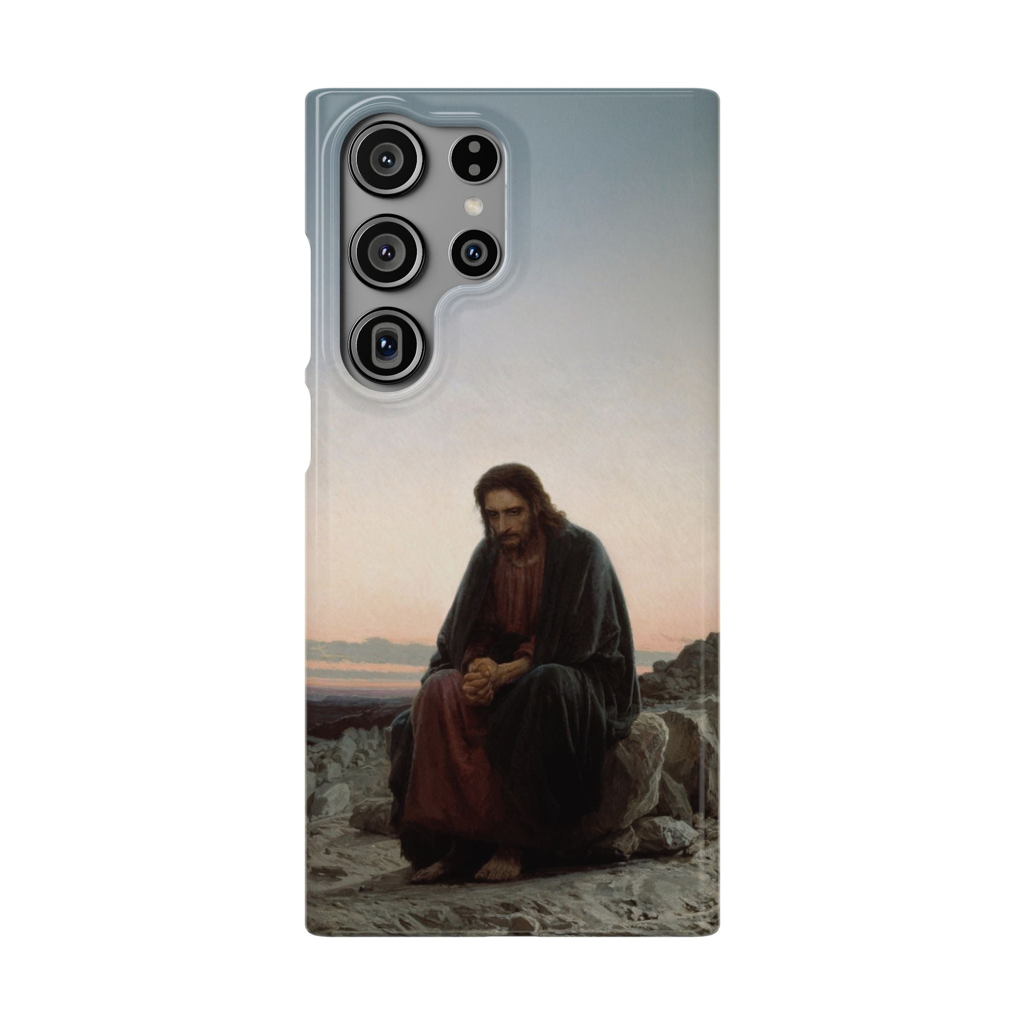 Christ in the Desert by Ivan Kramskoy - Samsung Slim Case