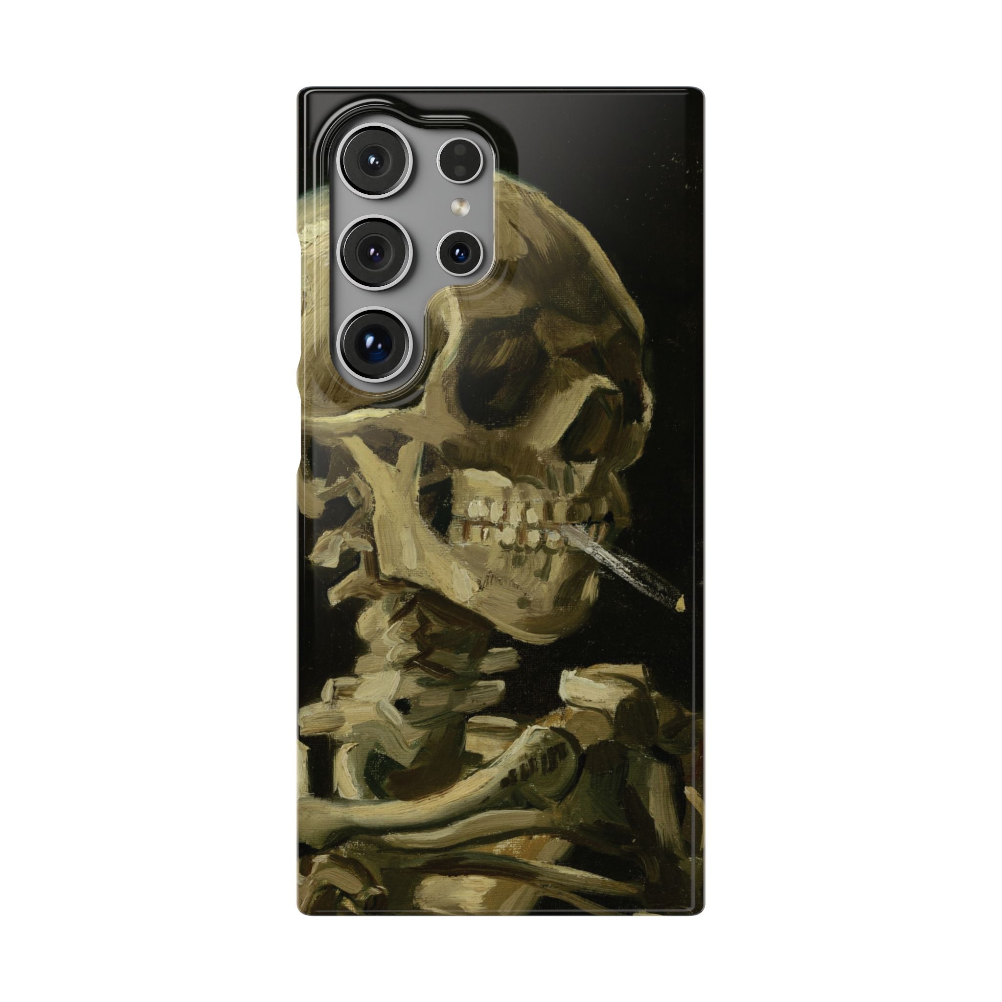 Skeleton with Cigarette by Van Gogh - Samsung Slim Case