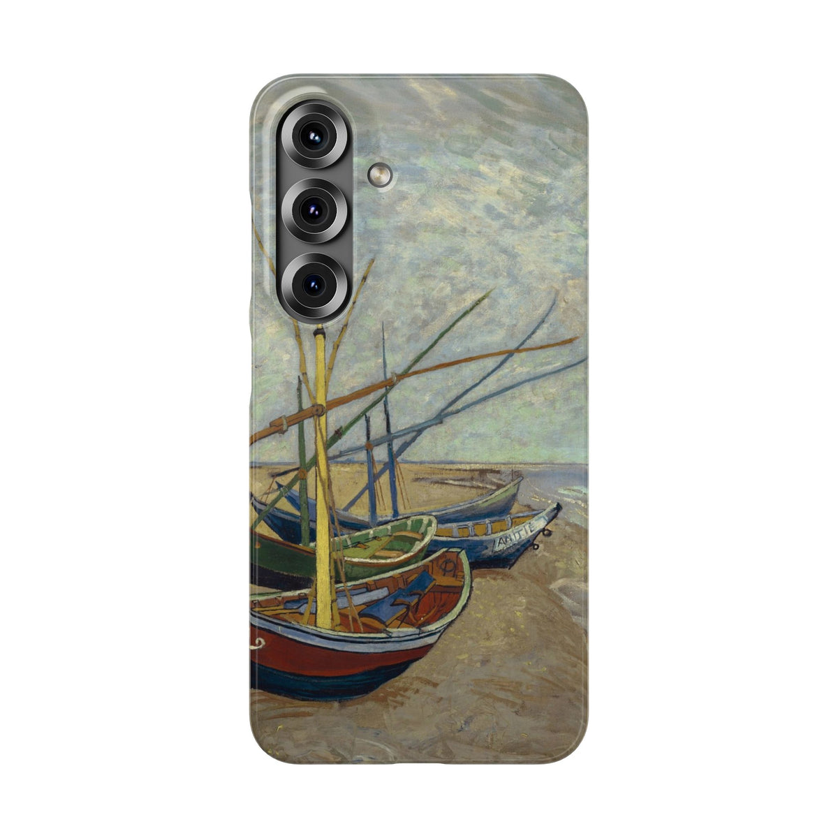 Fishing Boats on the Beach by Vincent van Gogh - Samsung Slim Case