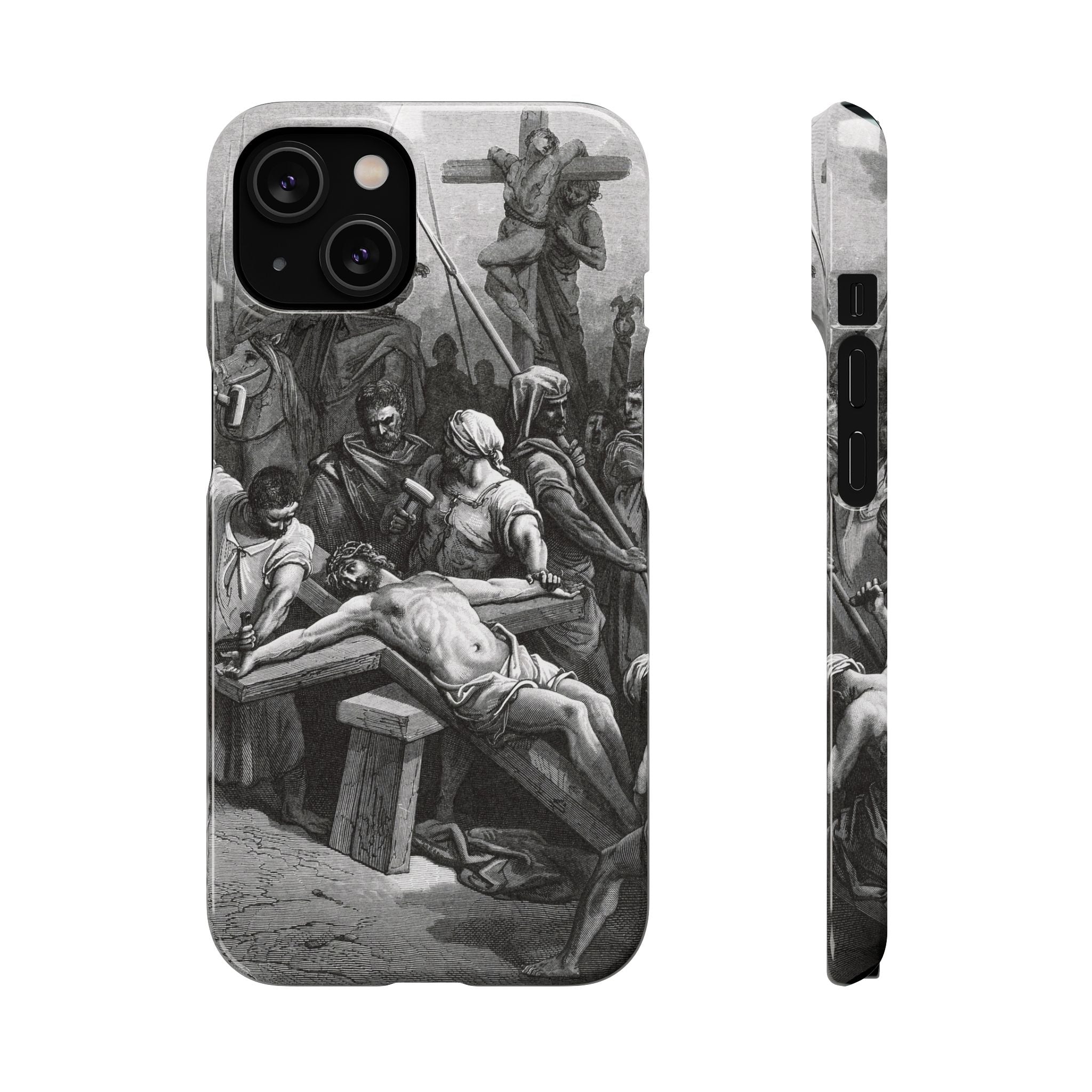 Crucifixion of Jesus by Gustave Doré - iPhone Slim Case