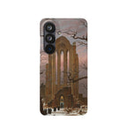 Monastery Graveyard in the Snow by Caspar David Friedrich - Samsung Slim Case