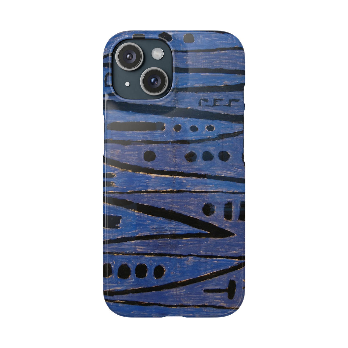 Heroic strokes of the bow by Paul Klee - iPhone Slim Case
