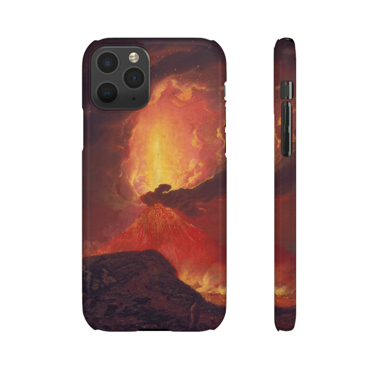 Vesuvius in Eruption by Joseph Wright of Derby - iPhone Slim Case