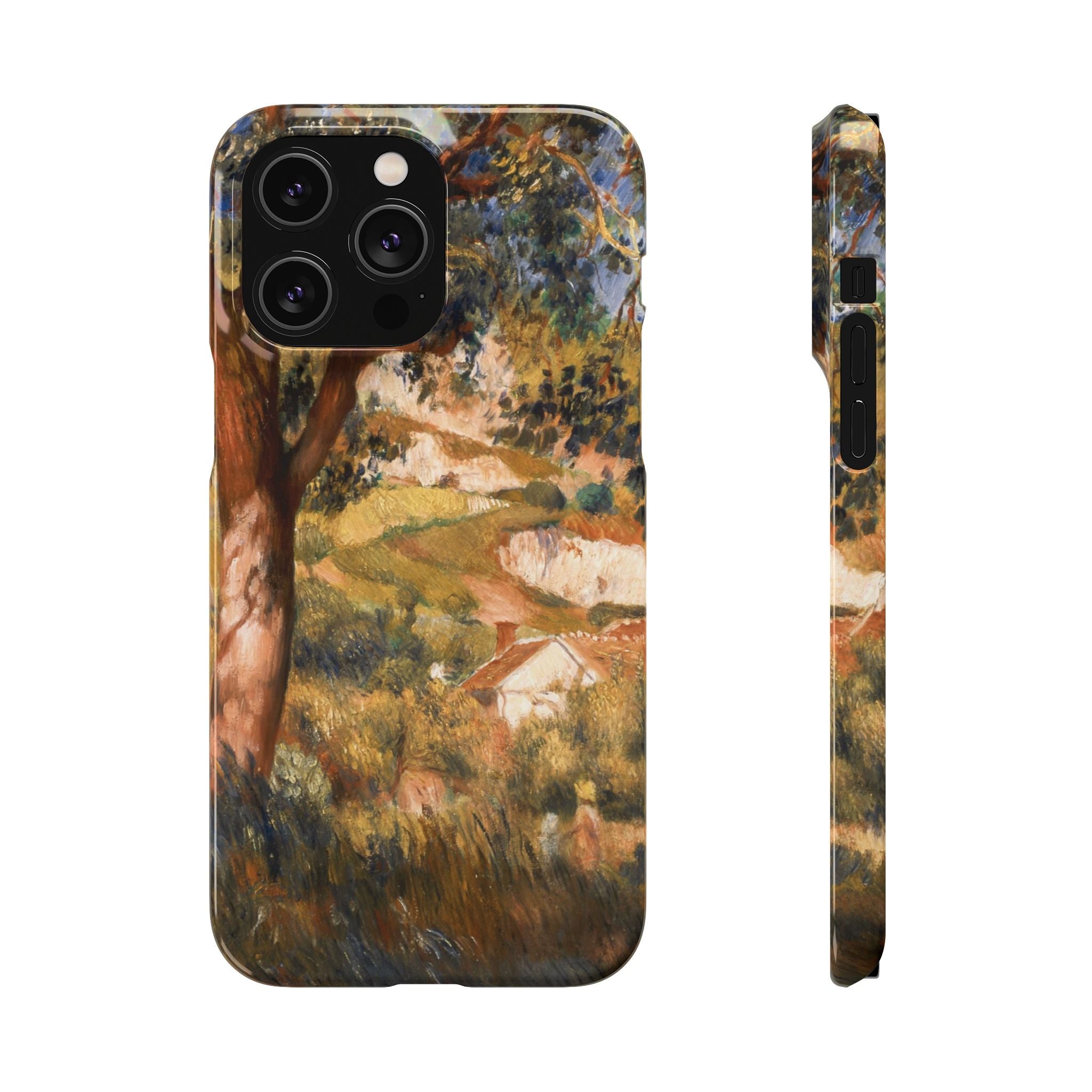 Paysage a La Roche Guyon by Pierre Auguste Renoir - iPhone Slim Case
