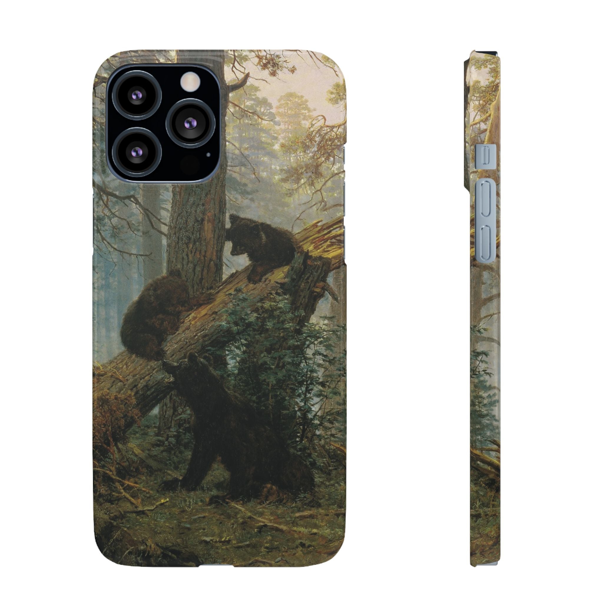Morning in a Pine Forest by Ivan Ivanovich Shishkin - iPhone Slim Case