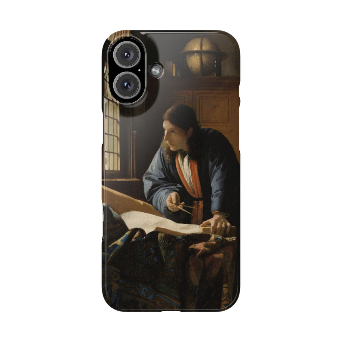 The Geographer by Johannes Vermeer - iPhone Slim Case