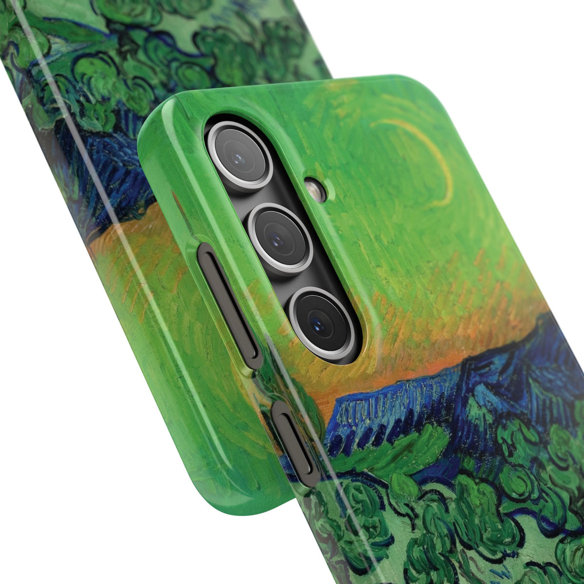 Landscape with Couple Walking and Crescent Moon by Vincent van Gogh - Samsung Slim Case