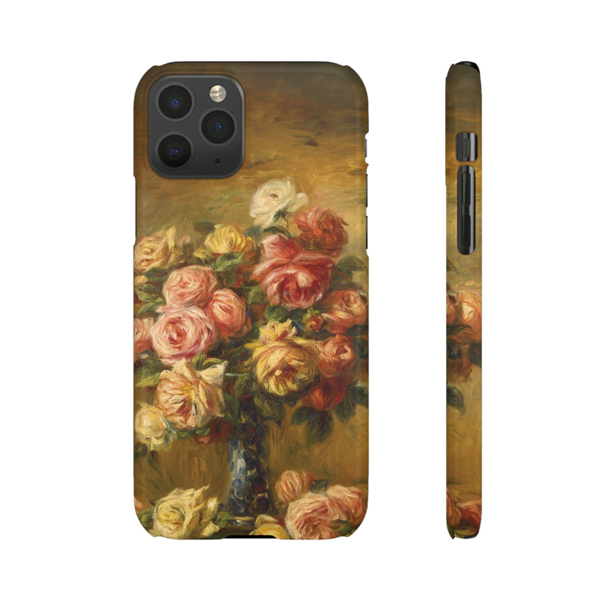 Roses in a Vase by Pierre Auguste Renoir - iPhone Slim Case