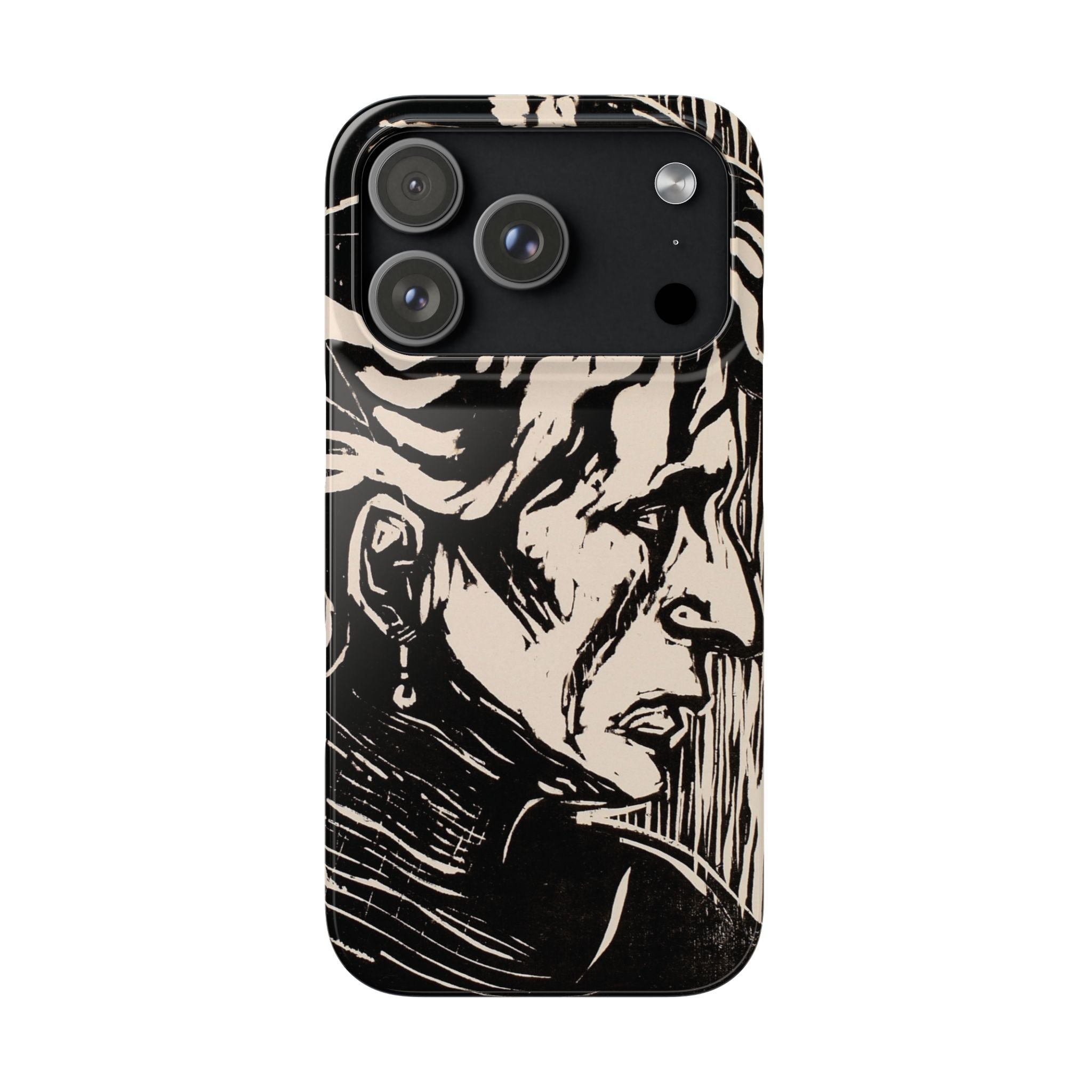 Portrait of an Elderly Lady by Edvard Munch - iPhone Slim Case